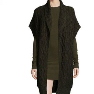 Alice + Olivia Darryl Oversized Sweater Army Green